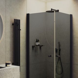 Душевой уголок MaybahGlass MGY-1300-6 90x90см чёрный