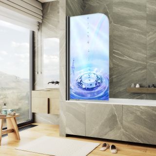 Шторка на ванну MaybahGlass ФП012 MGV-929-ФП012-6 70см фотопечать