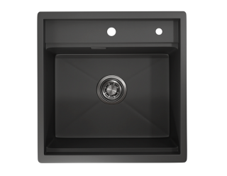 Мойка кухонная Granula 5051, ЧЕРНЫЙ МАТОВЫЙ