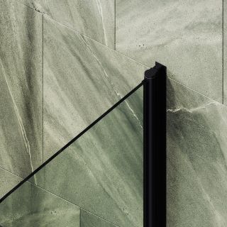 Шторка на ванну MaybahGlass MGV-782-6 70см чёрный