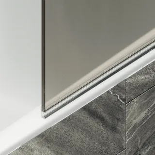 Шторка на ванну MaybahGlass MGV-625-1 80см белый