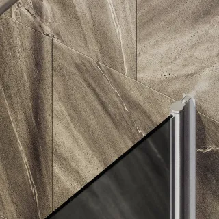 Шторка на ванну MaybahGlass MGV-609-5 50см хром матовый