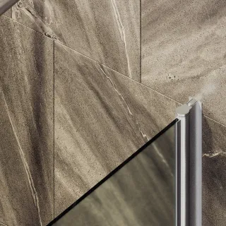 Шторка на ванну MaybahGlass MGV-615-5 60см хром матовый