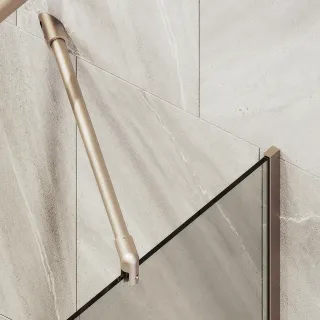 Шторка на ванну MaybahGlass MGV-250-2у 30см бронза