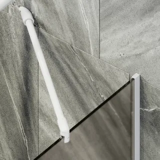 Шторка на ванну MaybahGlass MGV-77-1у 90см белый