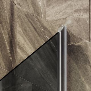 Шторка на ванну MaybahGlass MGV-791-5 80см хром матовый