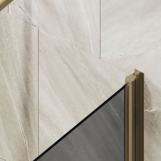 Шторка на ванну MaybahGlass MGV-779-2 60см бронза