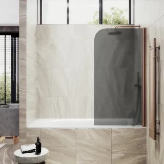 Шторка на ванну MaybahGlass MGV-609-2 50см бронза