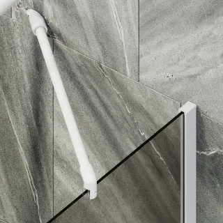 Шторка на ванну MaybahGlass MGV-67-1ш 50см белый