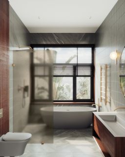 Душевая перегородка MaybahGlass MGD-265-2 79см бронза