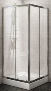 Душевой уголок BelBagno DUE 80x80см хром DUE-A-2-80-C-Cr