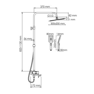 Душевой комплект WasserKRAFT A177.069.126.010.CH хром