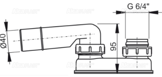 Гидрозатвор AlcaPlast ?40 A53-DN40