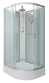 Душевая кабина Niagara NG-33294-14LBKT 120x90см серебро/матовое