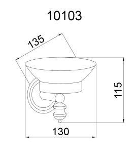 Мыльница Boheme Palazzo Bianco золото 10103