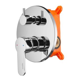 Встраиваемый смеситель Swedbe Platta 5518 подключение на два выхода хром