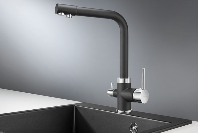 Смеситель для кухни Granula 2015, ТУРМАЛИН черный