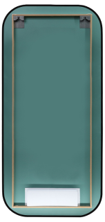 Зеркало с подсветкой Continent Torry ЗЛП1533 с бесконтактным сенсором 60x120см чёрный