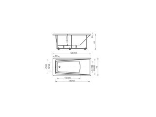 Акриловая ванна АКВАТЕК Либра 170x70 см без гидромассажа