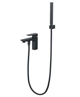 Смеситель на борт ванны Aquatek Вега AQ1044MB чёрный матовый