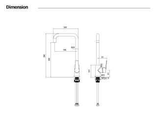 Смеситель для кухни Aquatek Лугано AQ1781BGM оружейная сталь