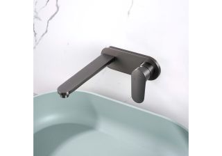 Смеситель встраиваемый для раковины Aquatek Ника AQ1813BGM оружейная сталь