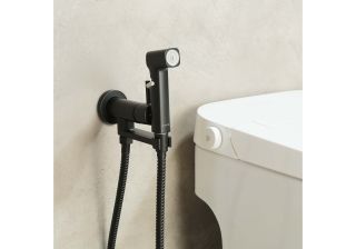 Гигиенический душ со смесителем Aquatek Ника AQ1819MB черный