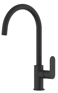 Смеситель для кухни Aquatek Альфа AQ1982MB чёрный матовый