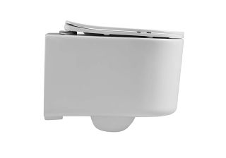 Унитаз подвесной Aquatek Мия AQ2004T-00 безободковый с легкосъемным сиденьем Soft Close смыв торнадо