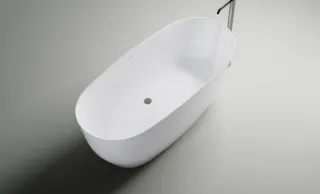 Ванна из искусственного камня Astra-Form Атрия 01010047 160x75 см с интегрированным переливом белый глянец