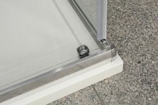 Душевой уголок прямоугольный, хром BelBagno UNIQUE-AH-1-120/135-90-C-Cr