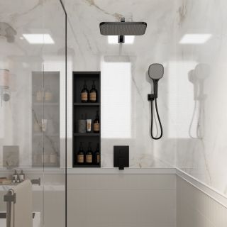 Встраиваемая душевая система AVELLA, Чёрный матовый