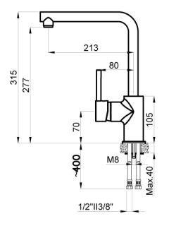 Смеситель для кухни AZARIO EVANS AZ-152944324