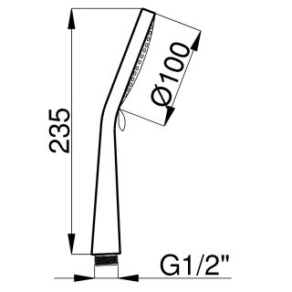 Душевой набор AZARIO MANO AZ-15782010 душевая лейка , шланг, штанга