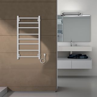 Полотенцесушитель электрический AZARIO PARMA AZ10848W 400/800 8 секций, тен справа, белый