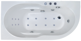 Гидромассажная ванна Royal Bath Azur De Luxe 150x80см левая белый RB614201DL-L