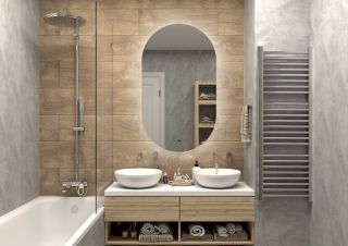 Зеркало с холодной подсветкой Art&Max Torino 70x120см AM-Tor-700-1200-DS-F