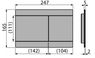 Кнопка смыва AlcaPlast FUN для инсталляции золото FUN-BRASS
