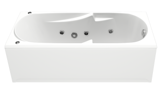 Акриловая ванна Bas Мальдива 160x70 см с каркасом