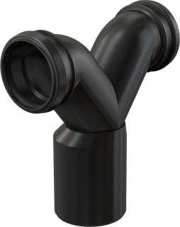 Двойное колено 90° AlcaPlast с защитными затворами M909