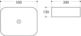 Раковина Art&Max 50см чёрный матовый AM-78109-MB