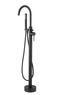 Напольный смеситель для ванны Swedbe Spira 4000B чёрный