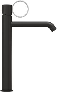 Смеситель для раковины Jacob Delafon Vivienne Signature E38683-LB1-BL чёрный матовый/хром