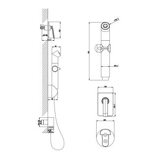 Смеситель гигиенический душ Lemark Bellario LM6819C