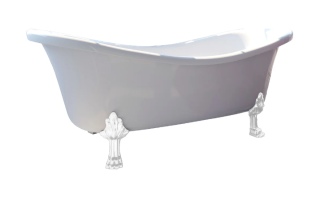 Ванна из искусственного камня Фэма Стиль Габриэлла на опорах белых  187x84 см