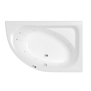 Гидромассажная ванна WHITECROSS Aquarella 0109.170110.100.LINE.CR правая 170x110 см Line хром