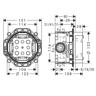 Смеситель для душа Hansgrohe Talis E 71765340S черный