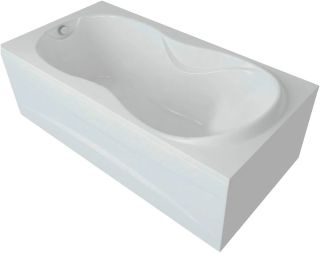 Акриловая ванна Aquatek Мартиника MAR180-0000068 180х90 см с фронтальным экраном сборно-разборный сварной каркас