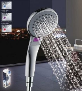 Душевая лейка Gappo G22 с цветовым индикатором температуры воды хром