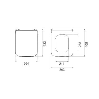 Крышка-сиденье Boheme белый глянец 968-W